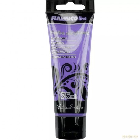 Farba akrylowa Flamingo Line kolor: fioletowy, 75 ml