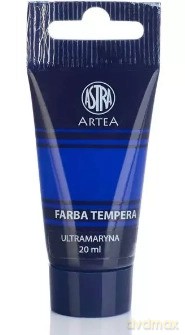 Farba tempera. Ultramaryna, 20 ml
