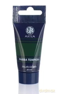 Farba tempera. Zieleń ciemna, 20 ml