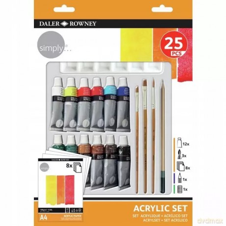 Farby akrylowe Fila 25 szt. x 12 ml