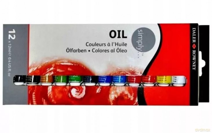 Farby olejne Daler-Rowney 12 szt. x 12 ml