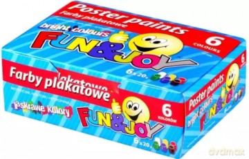 Farby plakatowe 6 kolorów 20ml Fun Joy 220260 pudełko