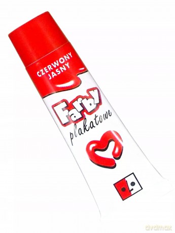 Farby plakatowe Jedność czerwony 1 szt. 30 ml