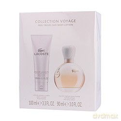 Lacoste Eau de Lacoste Femme Zestaw - woda perfumowana 90 ml spray + balsam do ciała 100 ml [PERFUMY]