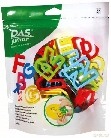 Foremki Das Junior 687700 alfabet 27 elementów