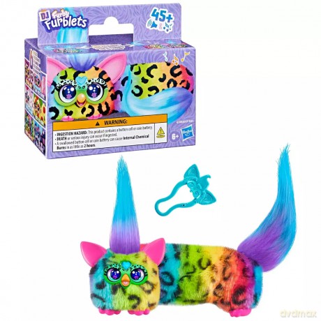 FURBY DJ Furbiś Rain Bow Cat, zabawka interaktywna