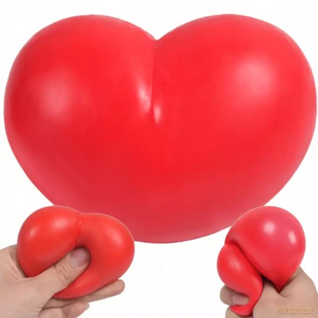 Gniotek Antystresowy Serce Serduszko Do Ściskania Antystresowe Squishy Gra