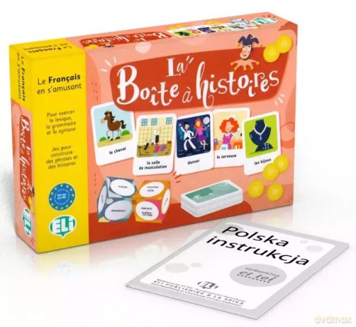 Gra językowa Francuski La Boite a histoires [KSIĄŻKA]