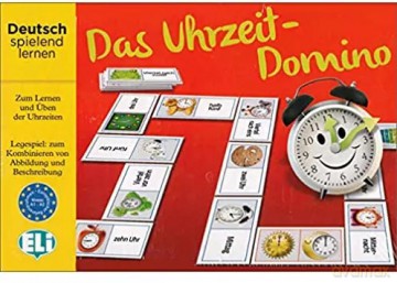 Gra językowa Niemiecki Das Uhrzeit-Domino [KSIĄŻKA]