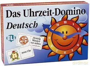 Gra językowa Niemiecki Das Uhrzeit-Domino Deutsch OOP [KSIĄŻKA]