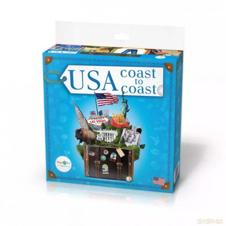 Gra językowo-cywilizacyjna Angielski USA Coast to Coast [KSIĄŻKA]
