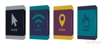 Gumka do mazania Icon Int pudełko A 24