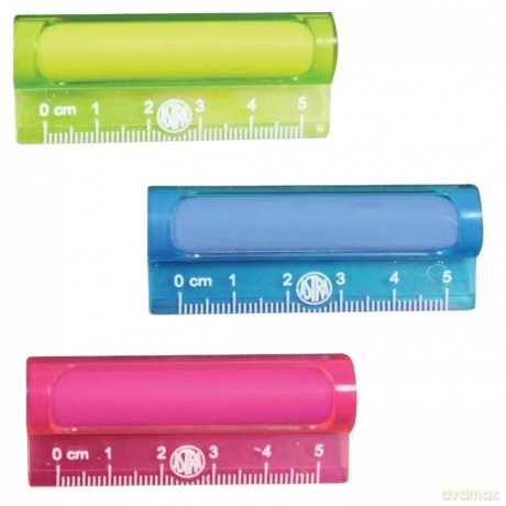 Gumka i linijka 5cm 2w1 (18szt) ASTRA
