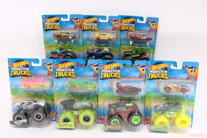 HW Monster Truck 1:64 pojazd+autko 2-pak GRH81 /8