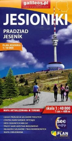 Jesioniki - Pradziad - mapa 2025