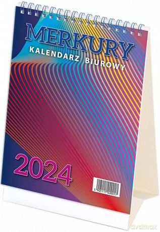 Kalendarz 2024 biurowy Merkury [KALENDARZ]
