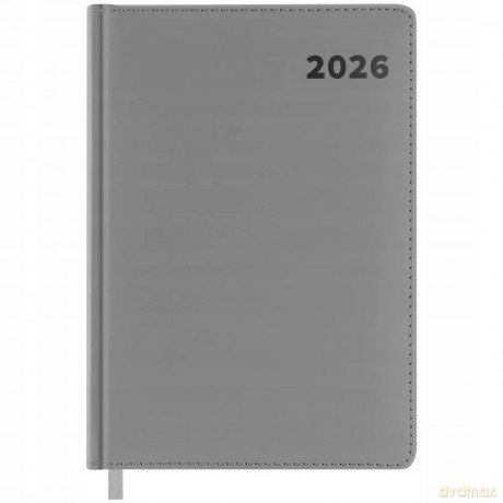 Kalendarz książkowy 2026 A4 Easy szary [KALENDARZ]