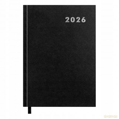 Kalendarz książkowy 2026 A5 Easy czarny [KALENDARZ]