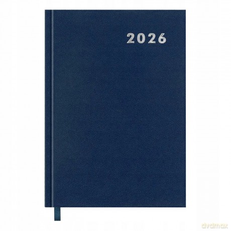 Kalendarz książkowy 2026 A5 Easy niebieski [KALENDARZ]