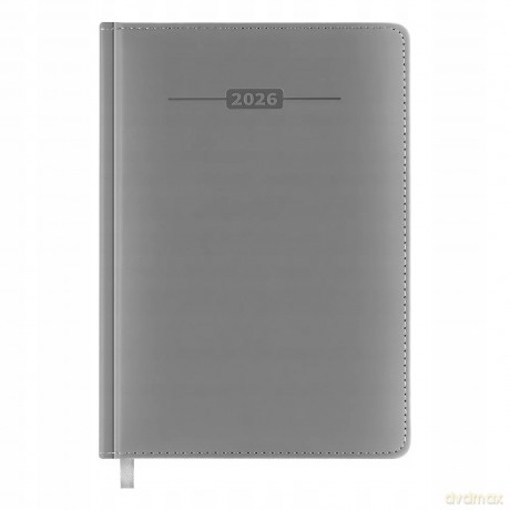 Kalendarz książkowy 2026 A5 Easy szary [KALENDARZ]