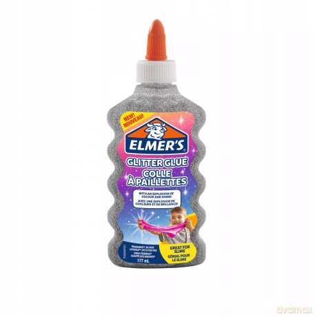 Klej brokatowy Elmers 2077255 srebrny 177 ml