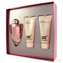 Mont Blanc Femme Individuelle Zestaw - woda toaletowa 75 ml spray + balsam do ciała 100 ml + żel pod prysznic 100 ml [PERFUMY]