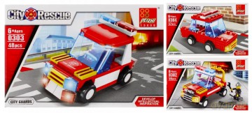 Klocki Konstrukcyjne 59 Elementów Straż Mix Mega Creative 463197 [KLOCKI]