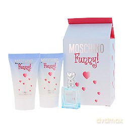Moschino Funny! Zestaw - woda toaletowa 4 ml bez sprayu + żel do ciała 25 ml + żel pod prysznic 25 ml [PERFUMY]