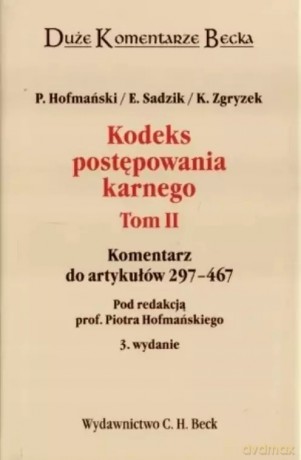 Kodeks postępowania karnego Tom II [KSIĄŻKA]