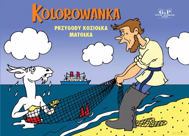 Kolorowanka przygody Koziołka Matołka (rybak) [KSIĄŻKA]