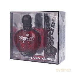 Paco Rabanne Black XS pour Elle Zestaw - woda toaletowa 80 ml spray + naszyjnik [PERFUMY]