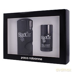 Paco Rabanne Black XS Zestaw - woda toaletowa 100 ml spray + dezodorant sztyft 75 ml - bezalkoholowy [PERFUMY]