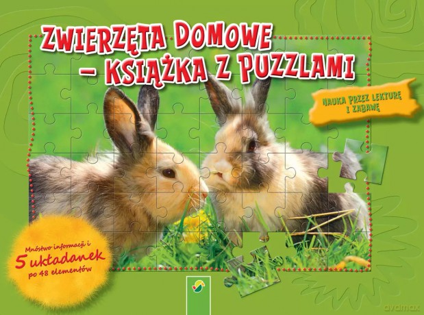 Książka z puzzlami. Zwierzęta domowe [KSIĄŻKA]
