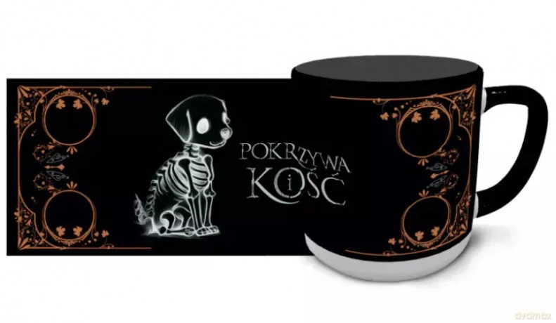 Kubek z kościanym pieskiem Pokrzywa i kość, 400 ml
