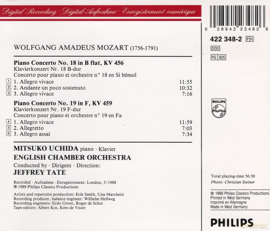Uchida/Tate/Eco: Moza:Picos Kv 456+459 [CD]