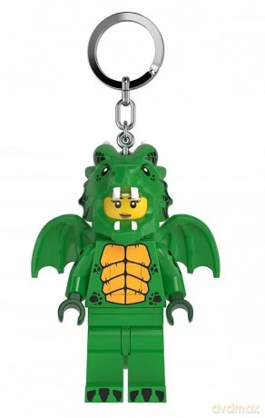 LEGO Breloki Brelok z latarką LED Smok zielony dziewczyna LGL-KE224H [KLOCKI]