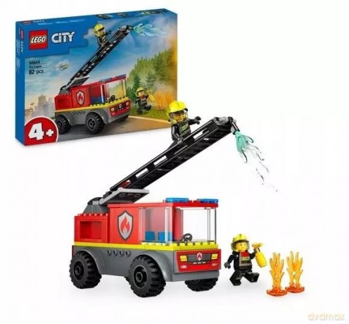 LEGO City Wóz strażacki z drabiną 60463 (8 sztuk) [KLOCKI]