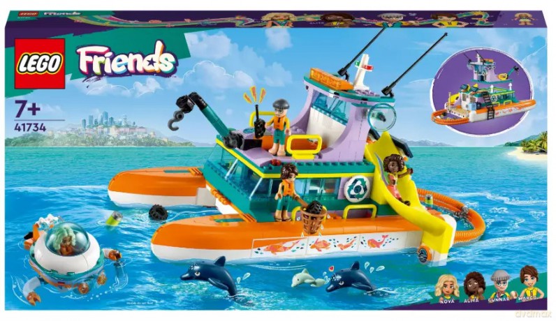 LEGO Friends Morska łódź ratunkowa 41734 (3 sztuki) [KLOCKI]
