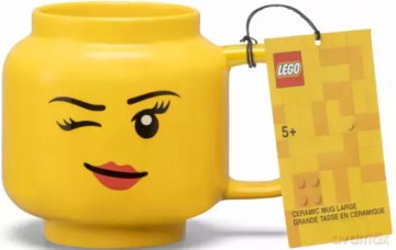 LEGO Minifigurki Mały ceramiczny kubek - Mrugająca dziewczynka [KLOCKI]