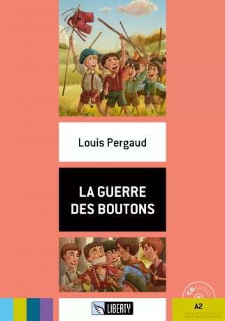 LF La guerre des boutons książka + CD A2 - Louis Pergaud [KSIĄŻKA]