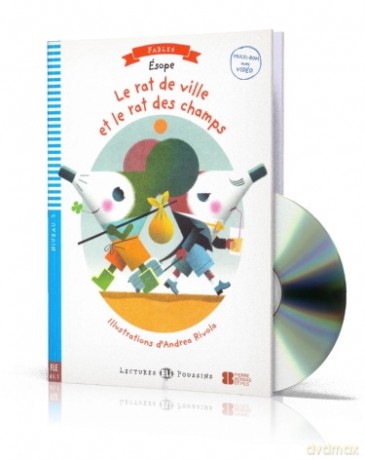 LF Le rat de ville et le rat des champs książka + audio online A1 - Ezop [KSIĄŻKA]