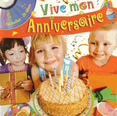LF Vive mon anniversaire książka + CD /piosenki, zabawy/ [KSIĄŻKA]