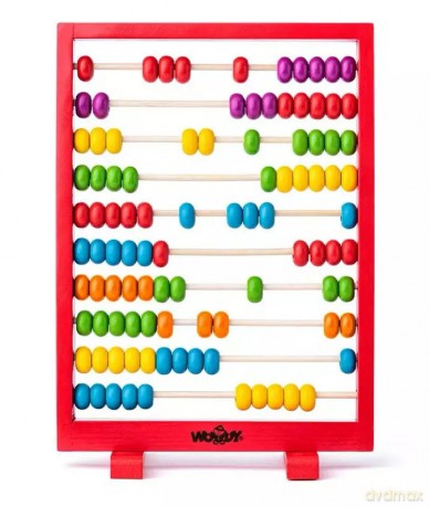 Liczydło drewniane czerwona ramka Red abacus 90009 Woody