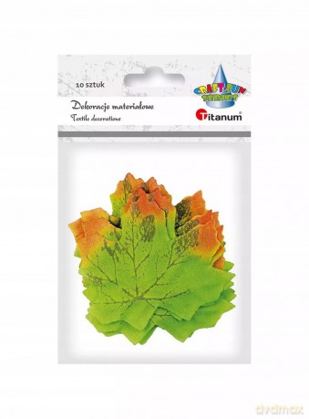 Liście dekoracyjne Titanum 396499 zielono-brązowe 10 szt.