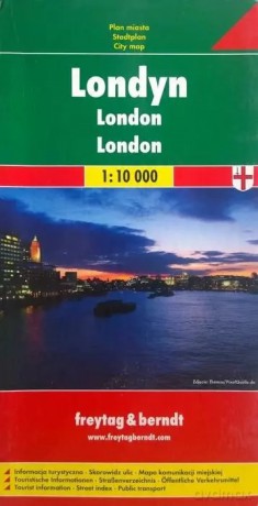 Londyn Anglia Plan Mapa Freytag Berndt