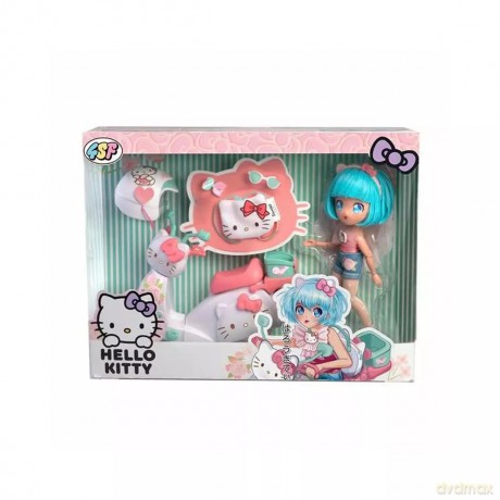 MANGA HELLO KITTY Różowy Skuter, lalka