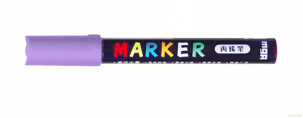 Marker akrylowy M&G 1-2 mm jasnofioletowy