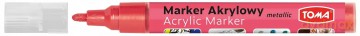 Marker akrylowy Toma TO-402 neon czerwony metallic
