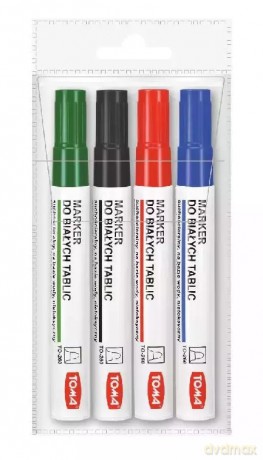 Marker do białych tablic 4 sztuki TOMA