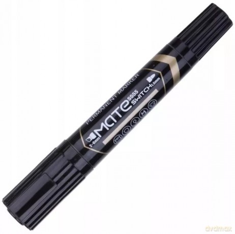 Marker dwustronny czarny Deli 1 szt.